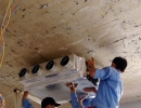 Công trình thi công máy lạnh giấu trần (âm trần) nối ống gió Mitsubishi Heavy cho nhà ở cao cấp